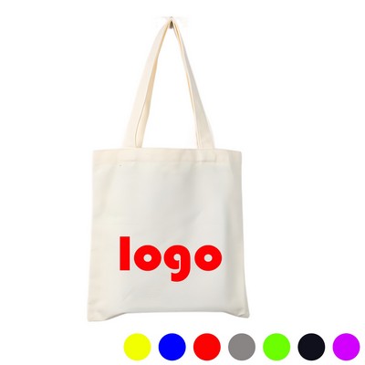6 oz Cotton Canvas Tote Bag With X Stitch Handles